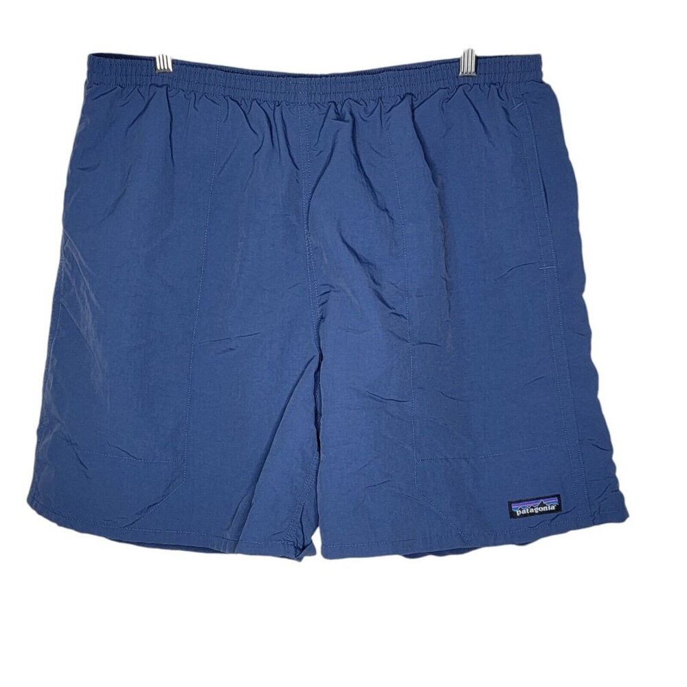Patagonia XL Navy Blue Baggies 6" Inseam Drawstring Men's Unlined Shorts‎